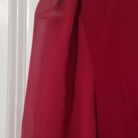 Chiffon long leaves blouse - Picture 4 of 4